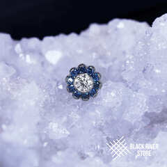 Sunflower Big HM Crystal & Blue