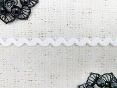 Тесьма "Вьюнок", ш. 5 мм, пр-во Россия, белый