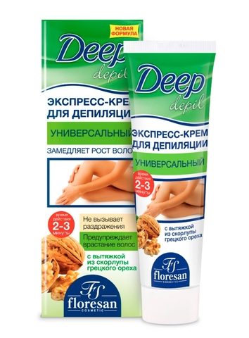 Флоресан Deep depil Универсальный экспресс-крем для депиляции,замедляет рост волос, 100мл