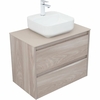 Aquanet 287885 Тумба Nova Lite 75 2 ящ. цв. орех светлый (287885)