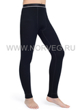 Терморейтузы из шерсти мериноса Norveg Soft Teens Black подростковые