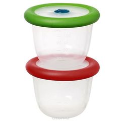 Набор из 2-х контейнеров по 150 мл. с крышками, для хранения и разогрева пищи (стандарт)