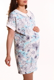 Платье для беременных 07665 голубой