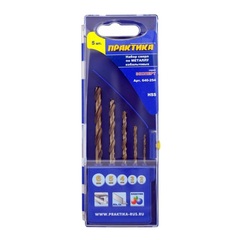 Набор сверл по металлу ПРАКТИКА 