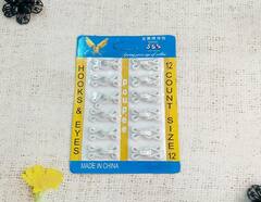 Крючки пришивные в оплетке, №12, р. 30*13 мм