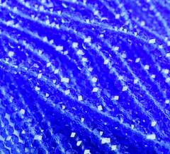 БП018НН23 Хрустальные бусины "рондель", цвет: светло-синий прозрачный, 2х3 мм, кол-во: 95-100 шт.