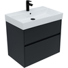 Aquanet 312876 Тумба с раковиной Aquanet Бруклин 70 цв. антрацит матовый (312876)