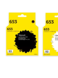 Комплект картриджей T2 IC-H653XL_MP для HP №653XL: IC-H3YM75AE черный + IC-H3YM74AE цветной