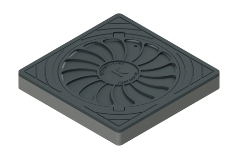 Люк квадратный  чугунный