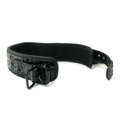 Ошейник с поводком Luxury fetish черный