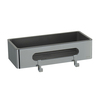 Lemark 9771043 Полка для душа прямая Lemark SHELF LINE из нерж. стали с крючками, хром/вставка-пластик графит