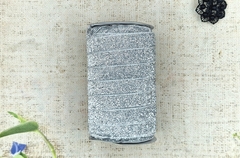 Лента бархатная люрекс, ш. 2 см, серебро