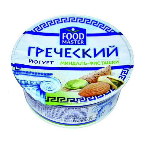 Йогурт ГРЕЧЕСКИЙ Миндаль Фисташки 7,9% 130 г Food Master КАЗАХСТАН