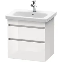 Duravit Durastyle DS648002222 Тумба под раковину, Duravit, Durastyle, ширина, мм-580, глубина, мм-448, высота, мм-610, тип установки-подвесной, форма мебели-прямоугольная, раковина-необходимо заказать, вырез под раковину-один, форма раковины-прямоуго фото