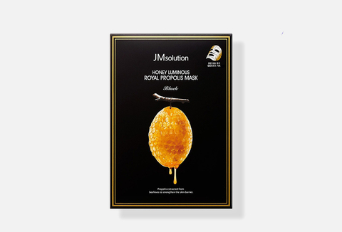 JMSOLUTION Тканевая маска с прополисом АНТИВОЗРАСТНАЯ Honey Luminous Royal Propolis Mask (30 мл)