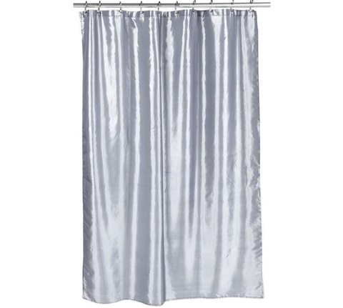 Шторка для ванной 178х183 Carnation Home Fashions Shimmer Pewter