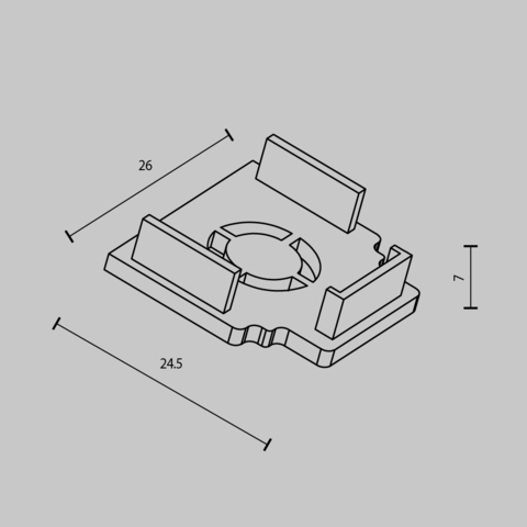 Комплектующие для трековой системы Maytoni Accessories for tracks exility TRAM034EC-42B