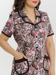 4572 Халат на пуговицах