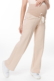 Утепленные брюки для беременных 16169 светло-бежевый