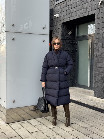 Пуховик Шерон синий