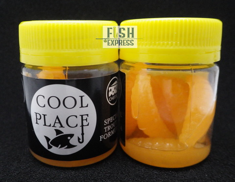 Форелевая силиконовая приманка COOL PLACE MAGGOT 1.6  цвет GLOW (ОРАНЖЕВОЕ СВЕЧЕНИЕ) СЫР