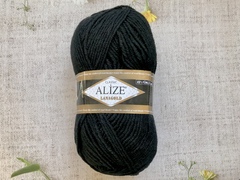 Пряжа ALIZE "Lana Gold Classic". 60 черный