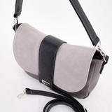 Сумка Саломея 460 мульти итальянский серо-черный