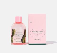 Vely Vely Pink Boosting Toner, Увлажняющий тонер-бустер с экстрактом опунции, 300 мл