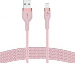 Кабель Belkin USB Type-A (M), Apple Lightning розовый