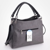 Сумка Саломея 264 македония серый+черный