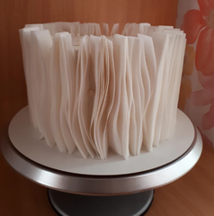 Вафельные Полоски для Декора Торта Оптом 1900 шт, 1.5*21 см (тонкая вафельная бумага)