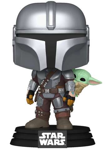 Funko POP! Star Wars: Mandalorian with Grogu (On Back) (818)