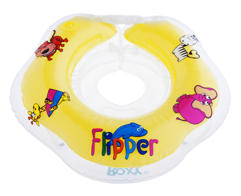 Надувной круг на шею для купания малышей Flipper.