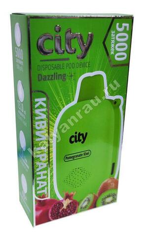 City Dazzling Киви Гранат 5000 затяжек