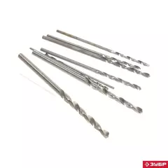 ЗУБР ПРОФ-А, 10 шт, (0.5-2.2 мм), сталь Р6М5, класс А, для печатных плат, набор сверл по металлу, Профессионал (29625-H10-P)
