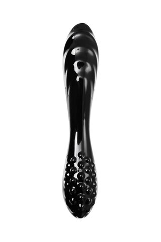 Черный двусторонний фаллоимитатор Dazzling Crystal 1 - 18,5 см. - Satisfyer 4045924