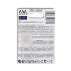 Батарейка VARTA Longlife Power Max Micro 1.5V - LR03/ AAA 4 шт в блистере