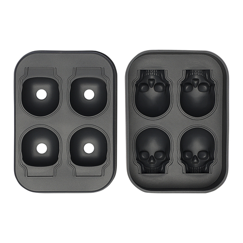Форма для льда Smart Solutions Ice skull графит