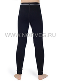 Терморейтузы из шерсти мериноса Norveg Soft Teens Black подростковые