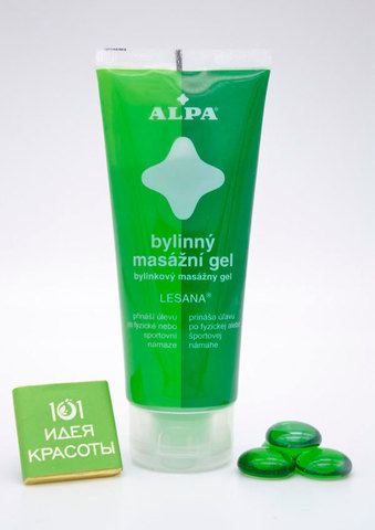 Alpa травяной массажный гель Лесана (снимает мышечную усталость, головную боль, способствует расслаблению), 100мл