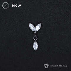 Pendant Double Marquise Crystal