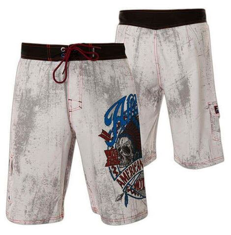 Affliction | Шорты мужские AC Vision Quest Boardshorts 101BS142 перед и сзади