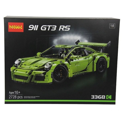 Конструктор Technicа Техник Автомобиль Суперкар Supercar 90089 Порше Porsche 911 GT3 RS, зеленый