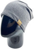 Картинка шапка-бини Skully Wear Hip Hop Casual Loose Men Knitted Pullover Hat dark grey - 4