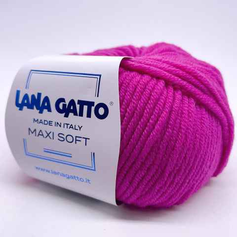 Пряжа Lana Gatto Maxi Soft 5240 фуксия