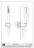 Gessi 54023#726 SHOWER Душевой комплект, держатель, шланг 1,50, Warm Bronze Br.