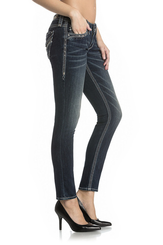 Rock Revival | Джинсы женские LEIKO S203 SKINNY JEAN RP2557S203 правый бок