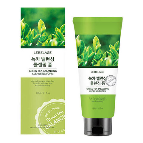 Lebelage Green Tea Balancing Cleansing Foam - Балансирующая пенка для умывания с зеленым чаем