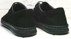 Стильные туфли мужские мокасины из натуральной кожи летние стиль casual Luciano Bellini 91754-S-315 All Black.