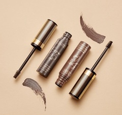 EVELINE BROW&GO! Тушь стойкая для бровей с микрофиброй 01 MEDIUM BROWN 6мл